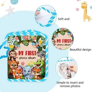 Newborns Keepsakes Organiser Soft Oxford Cloth Photo Storage Book Photo Album - Picture 1 of 8