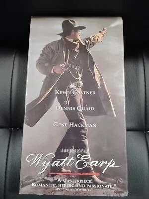 Wyatt Earp (VHS, 1994, 2-Tape Set) Kevin Costner, Dennis Quaid, Gene Hackman - Image 1 of 4