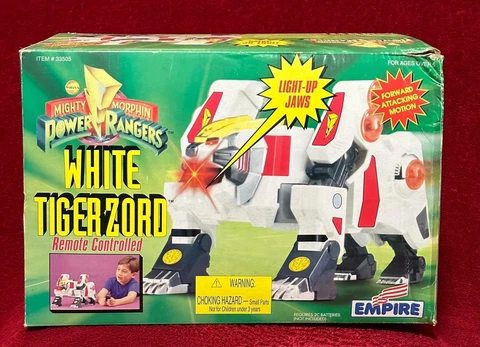 1994 MMPR Power Rangers WHITE TIGERZORD REMOTE CONTROLLED Cover