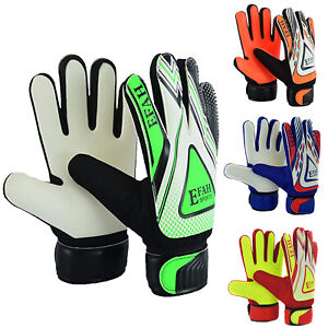 EFAH SPORTS Football Goalkeeper Gloves For Kids Boys Soccer Glove with Grip Palm