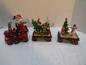 VTG 3 PC RESIN TRAIN SET WITH WORKING WHEELS - Picture 1 of 9