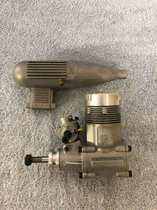 ASP 61 Ringed RC Engine With Muffler NEW - Picture 1 of 14