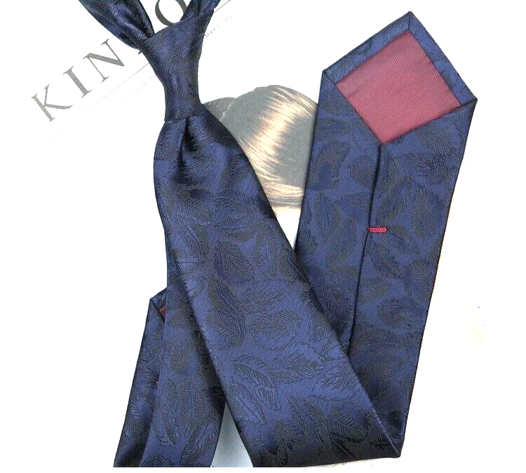 Nueva Corbata Clásica Floral Azul JACQUARD TEJIDA 100% Seda Para Hombre Foto 1 de 1