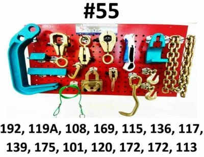 JUEGO #55 - 16 PIEZAS DE ALTA RESISTENCIA AUTO CARROCERÍA MARCO MÁQUINA HERRAMIENTAS DE TRACCIÓN Y ABRAZADERAS Foto 1 de 4