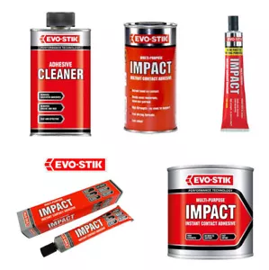 Evo-Stik Impact Adhesives and Adhesive Cleaner Multi Purpose Instant Contact - Picture 1 of 8