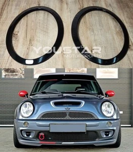 GLÄNZEND SCHWARZ KEIN XENONKOPF Lichtverkleidungen für MINI Cooper R50 R52 R53 - Bild 1 von 10