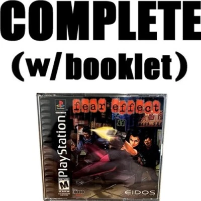 PS1 Fear Effect *COMPLETE (W/Case, Booklet & 4 Discs)* 2000 playstation 1 eidos - Image 1 of 2