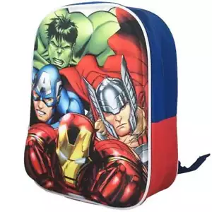 MARVEL COMICS THE AVENGERS 3D KIDS BACKPACK RUCKSACK SCHOOL BAG NEW WITH TAGS - Picture 1 of 1