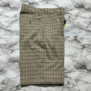 Slazenger Chinchilla Golf YOUTH Boys Shorts L Multicolor Plaid Flat Front NWT - Picture 1 of 14