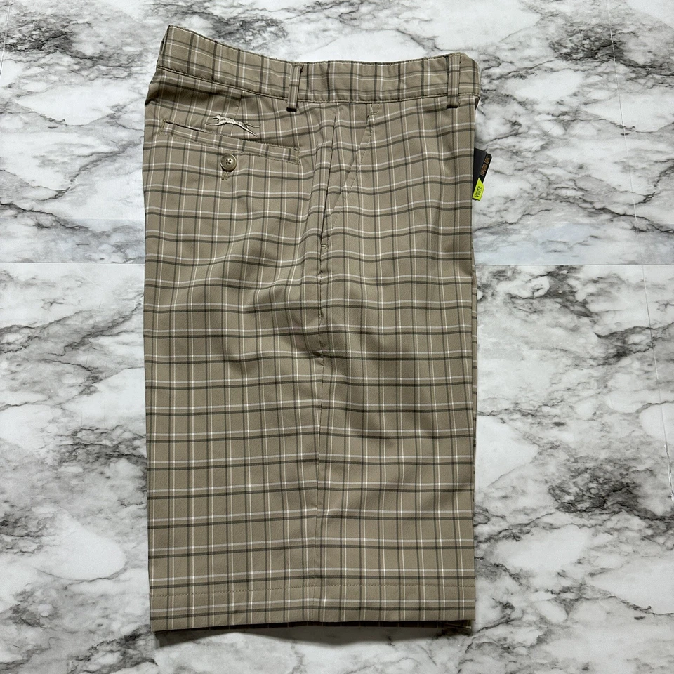 Slazenger Chinchilla Golf YOUTH Boys Shorts L Multicolor Plaid Flat Front NWT - Изображение 1 из 4