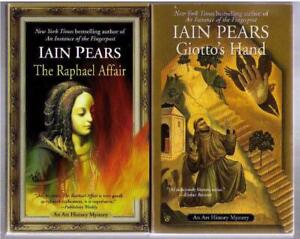 Lot of 2 Art History Mystery Iain Pears pbs The Raphael Affair & Giotto's Hand