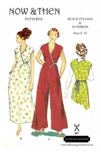 Now & Then Muster Nähmuster Der Strand Pyjama & Urlaubskleid - Bild 1 von 1