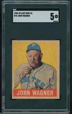 1948 Leaf HONUS WAGNER #70 SGC 5 EX HOF Pirates BASEBALL CARD A4