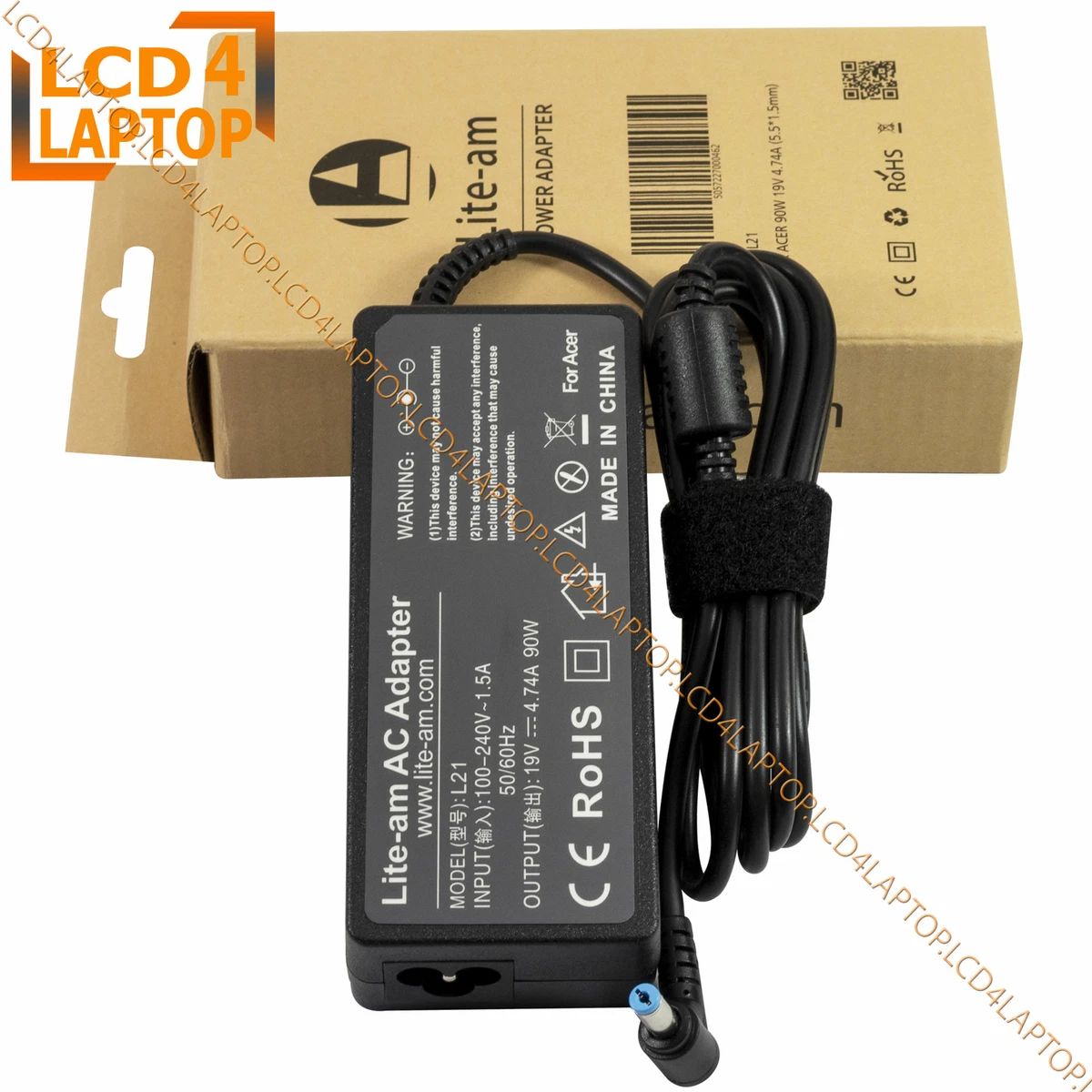 10Ft AC Adapter For EMachines KAV60 EM2501162 EM250 EM350 Notebook Charger Power Supply Cord In | Whizz - Foto 11