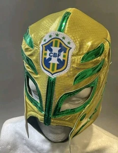 Brazil Soccer Team Mexican wrestler mask mascara luchador wrestling Futbol  - Picture 1 of 4