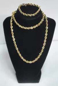 Juego de collar y pulsera de 7 1/4" en tono dorado firmado por Park Lane - Imagen 1 de 7