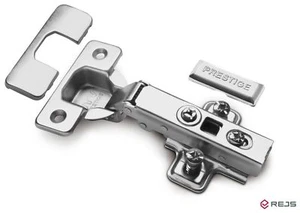 GTV PRESTIGE CIERRE SUAVE 35 mm PLACA BISAGRA PUERTA DE GABINETE Y TORNILLOS SUPERPOSICIÓN COMPLETA - Imagen 1 de 3