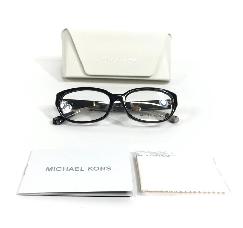 Monturas de gafas Michael Kors MK4113 Gragano 3005 negro tortuga ovalado 55-16-140 Foto 1 de 4