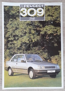 Peugeot 309 Style Special Edition Brochure 1987 - Picture 1 of 3