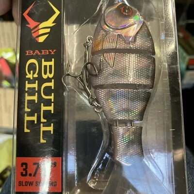 НОВАЯ плавучая наживка Catch Co Mike Bucca's Baby Bull Gill 3,75 дюйма с медленно тонущими фиолетовыми полями - Изображение 1 из 2