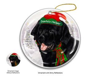 Santa's Helper Ornament - Black Newfoundland 4183 - Picture 1 of 1