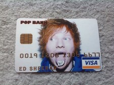 Rare Music Limited Ed Sheeran Rookie Card Bank of Pop Visa UK Mint New Condition