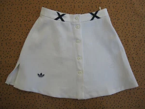 Jupe Adidas jupette Femme Tennis 80'S Vintage trefoil Made in England - 38 - Picture 1 of 6