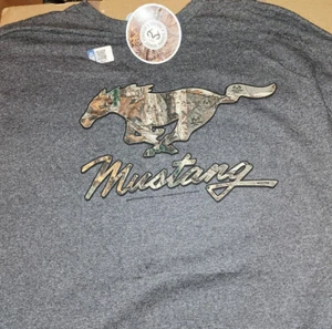 Ford Mustang Realtree T-Shirt Camo GRAU Erwachsene - Bild 1 von 2