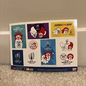 2019 Rugby World Cup RWC Japan Sticker Sheet Ren-G Mascots - Picture 1 of 4