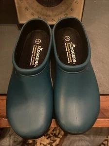 SLOGGERS  Shoes Women's size 8 clogs/ slides/ gardening shoes TURQUOISE - Picture 1 of 5