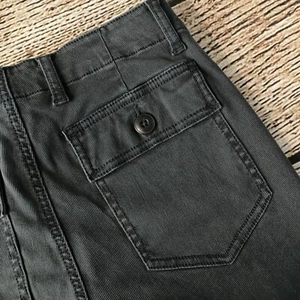 CAbi 3395 Women's The Quest Skinny Gray Corduroy Pants Size 8 Flap Pockets EUC - Picture 1 of 11