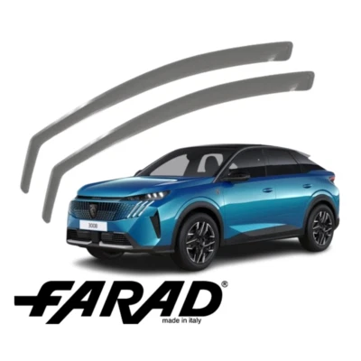DEFLETTORI ARIA per PEUGEOT 3008 DAL 2024 FARAD fumè ANTITURBO ANTIVENTO - Immagine 1 di 2