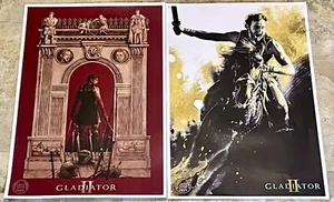 ¡LOTE DE 2 PÓSTERES DE PELÍCULA LIMITADA 2024 Gladiator II! Paul Mescal Denzel Washington - Imagen 1 de 10