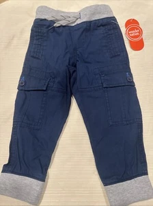 Boys NWT Wonder Nation 2T Navy Blue Jogger Pants - Picture 1 of 6