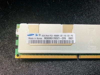 Samsung 4GB 2RX4 PC3 8500R ECC Server Memory - Image 1 of 3