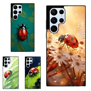 Rigid Plastic forest red ladybug Ladybird For Samsung S7 S8 S9 S10 S20 Plus Lite - Picture 1 of 25