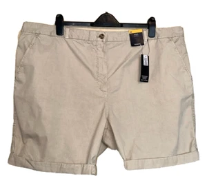 M&S Collection Cotton Rich Chino Shorts - Size 24 - Beige - New with Tags - Picture 1 of 19