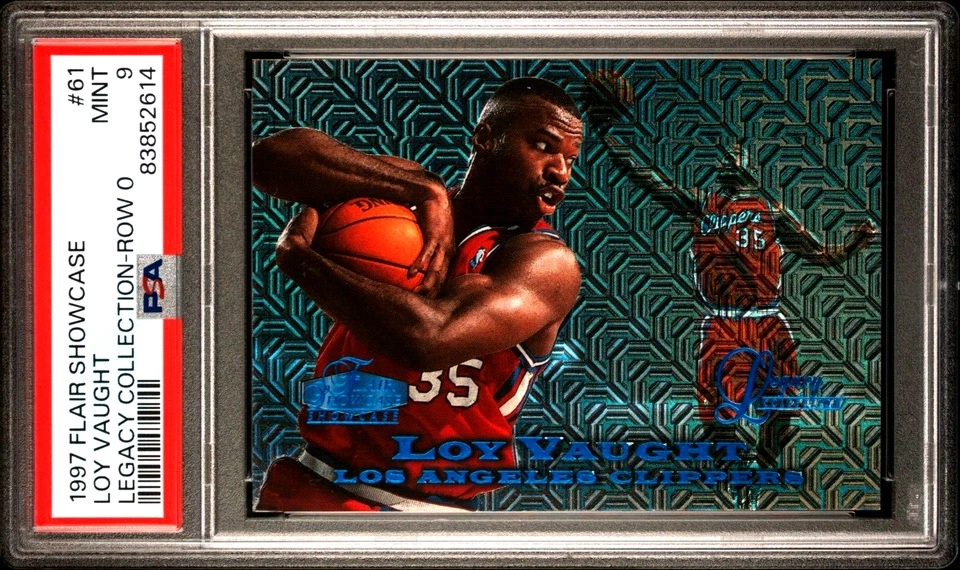 1997 Flair Showcase Row 0 Legacy Collection 61 Loy Vaught /100 PSA 9 None Higher - Image 1 of 3