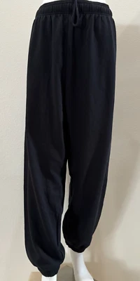 Victoria's Secret Pink Fleece Baggy Campus Sweatpants Black  XXL - Image 1 of 4