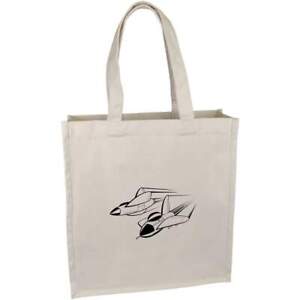 'Jet Fighters' Premium Canvas Tote Bag (ZX00001911)