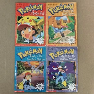 Pokemon Original Series: Scholastic Book Fair TV Show Adapt Books #1-4 1998-1999 - Picture 1 of 9