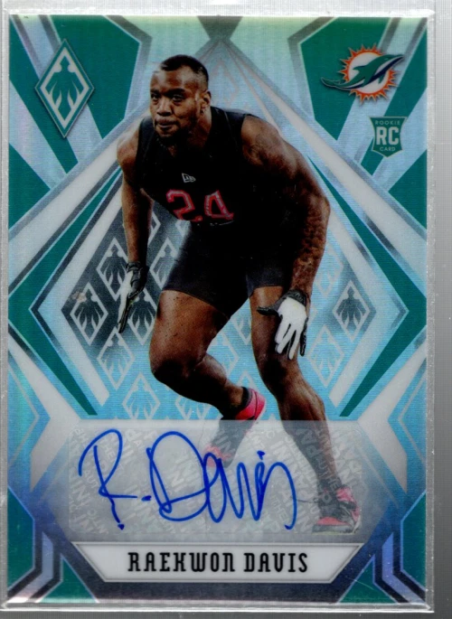 B2382- 2020 Panini Phoenix Rookie Autographs Silver #167 Raekwon Davis Auto - Image 1 of 2