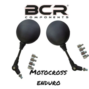 coppia specchietti pieghevoli sx-dx per motocross enduro regolabile ,scooter - Foto 1 di 4