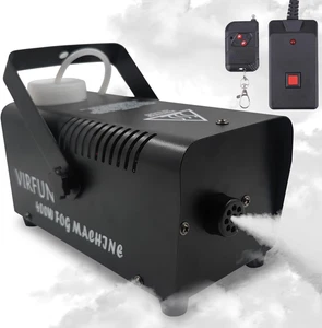 Fog Machine, Smoke Machine with Wireless&Wired Remote Control for Parties Hallow - Picture 1 of 12