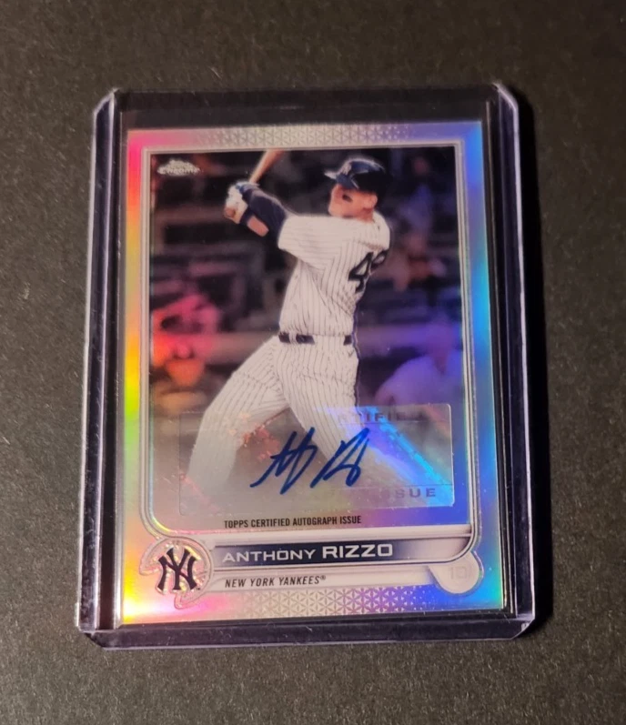 2022 Topps Chrome Update ANTHONY RIZZO Auto #AC-ARZ New York Yankees - Image 1 of 2