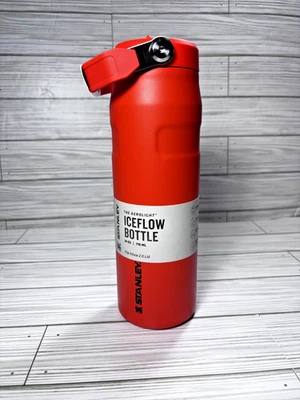 Botella de agua de paja abatible Stanley Aerolight IceFlow 24 oz - naranja Foto 1 de 4