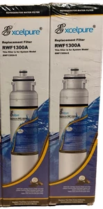 ExcelPure RWF1300A Water Filter Replacement for RWF-1300A-S, 2 Pack - Picture 1 of 6