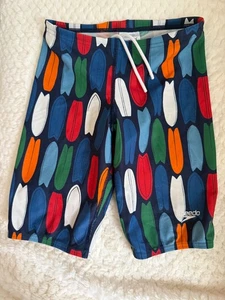 Speedo swim trunks surfboard Lycra boys sz 8 - Picture 1 of 4