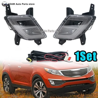Faros antiniebla LED para Kia Sportage 2011-2015 versión EE. UU. DRL faros antiniebla Foto 1 de 4