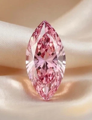 2.00 Ct Pink Lab-Grown Diamond Marquise Cut VVS1 Clarity EGL Certified Gem "5NSR - Image 1 of 4